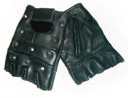 Мъжки кожени ръкавици без пръсти